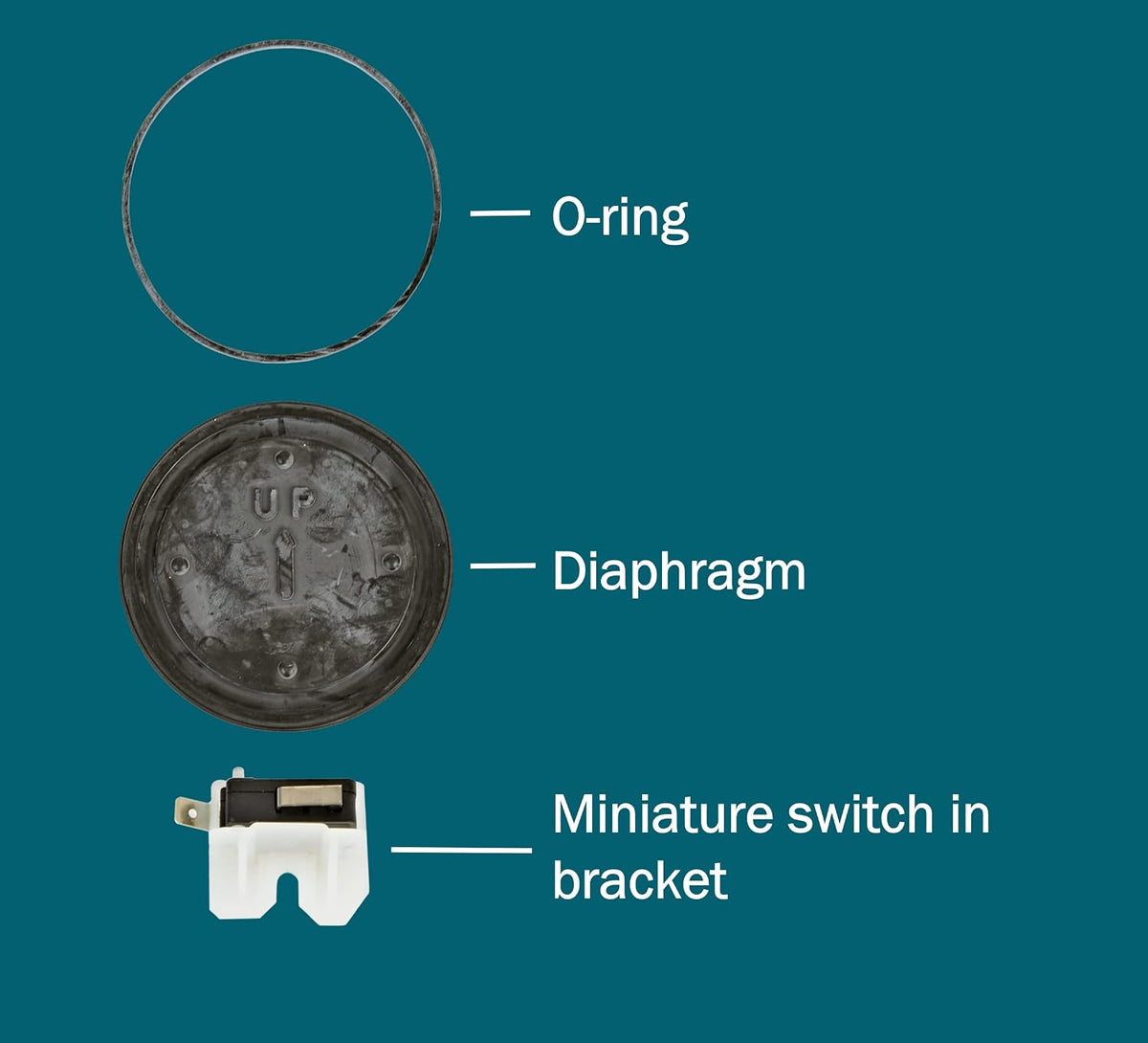 Little Giant SPRK-2 Sump Pump Diaphragm Switch Repair Kit WITHOUT Casing, Black, 599320