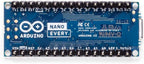 Arduino Nano Every with Headers [ABX00033] - Compact ATmega4809 Microcontroller with Micro USB, 20 Digital I/O, 6 Analog Inputs, and Easy Prototyping for DIY Projects
