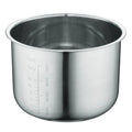XFHDHR Power Cooker Stainless Steel Replacement Inner Pot Insert Liner Accessory Insert Liner XL 5 Quart Cooke