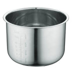 XFHDHR Power Cooker Stainless Steel Replacement Inner Pot Insert Liner Accessory Insert Liner XL 5 Quart Cooke