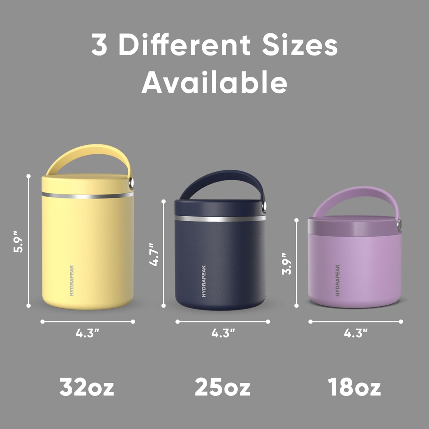 25oz Stainless Steel Vacuum Insulated Food Jar for Hot Food and Cold Food, Wide Mouth Leak-Proof Soup Jar for Adults