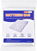 Mattress Bag for Moving Storage - Plastic Mattress Protector Cover, Twin and Full Size (1Pack, Twin/Full)