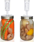 Stainless Steel Fermenting Lids & Airlocks for Wide Mouth Mason Jar | Fermentation Lids 2 set: Fermenter