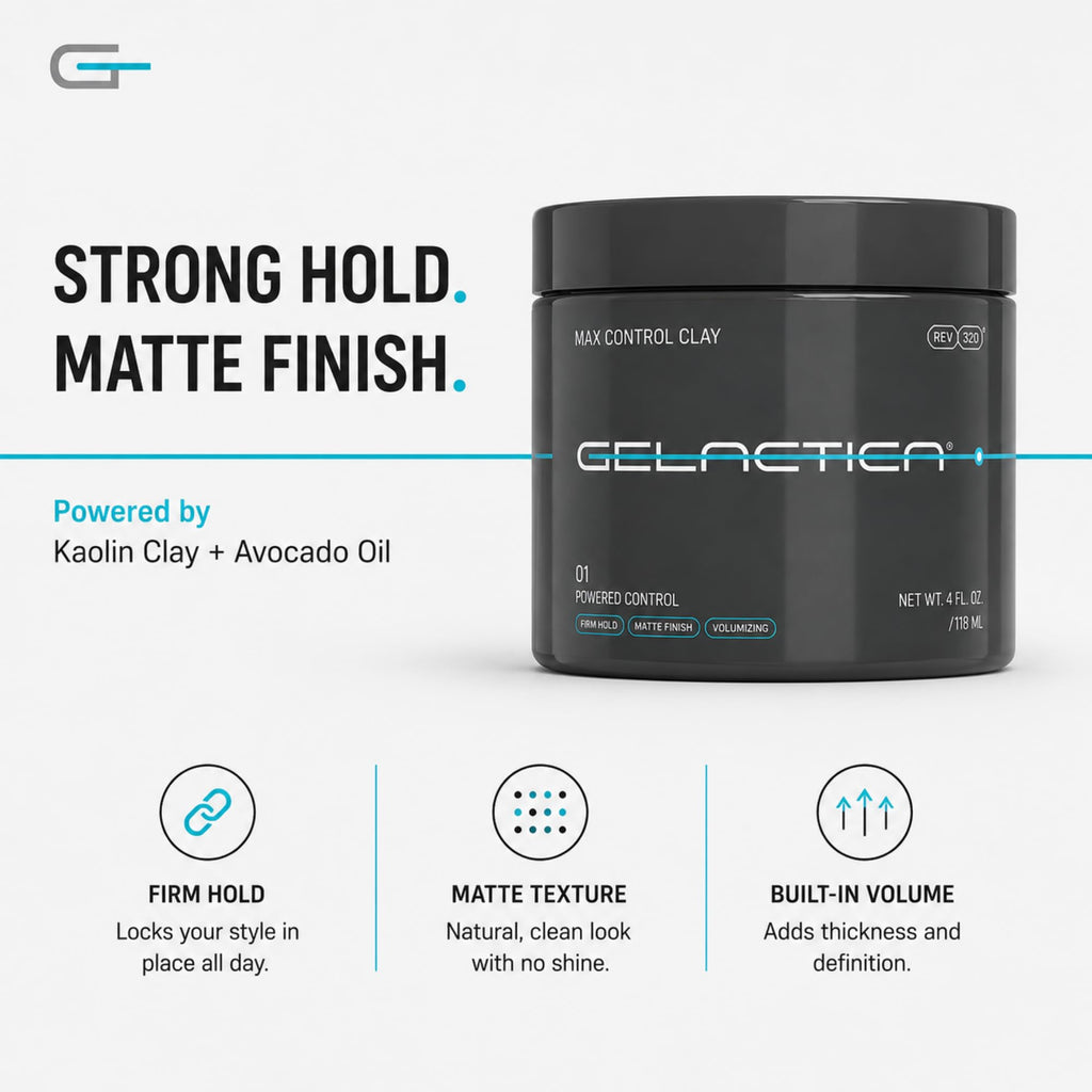 Max Control Hair Clay for Men Matte Finish High Hold 4oz
