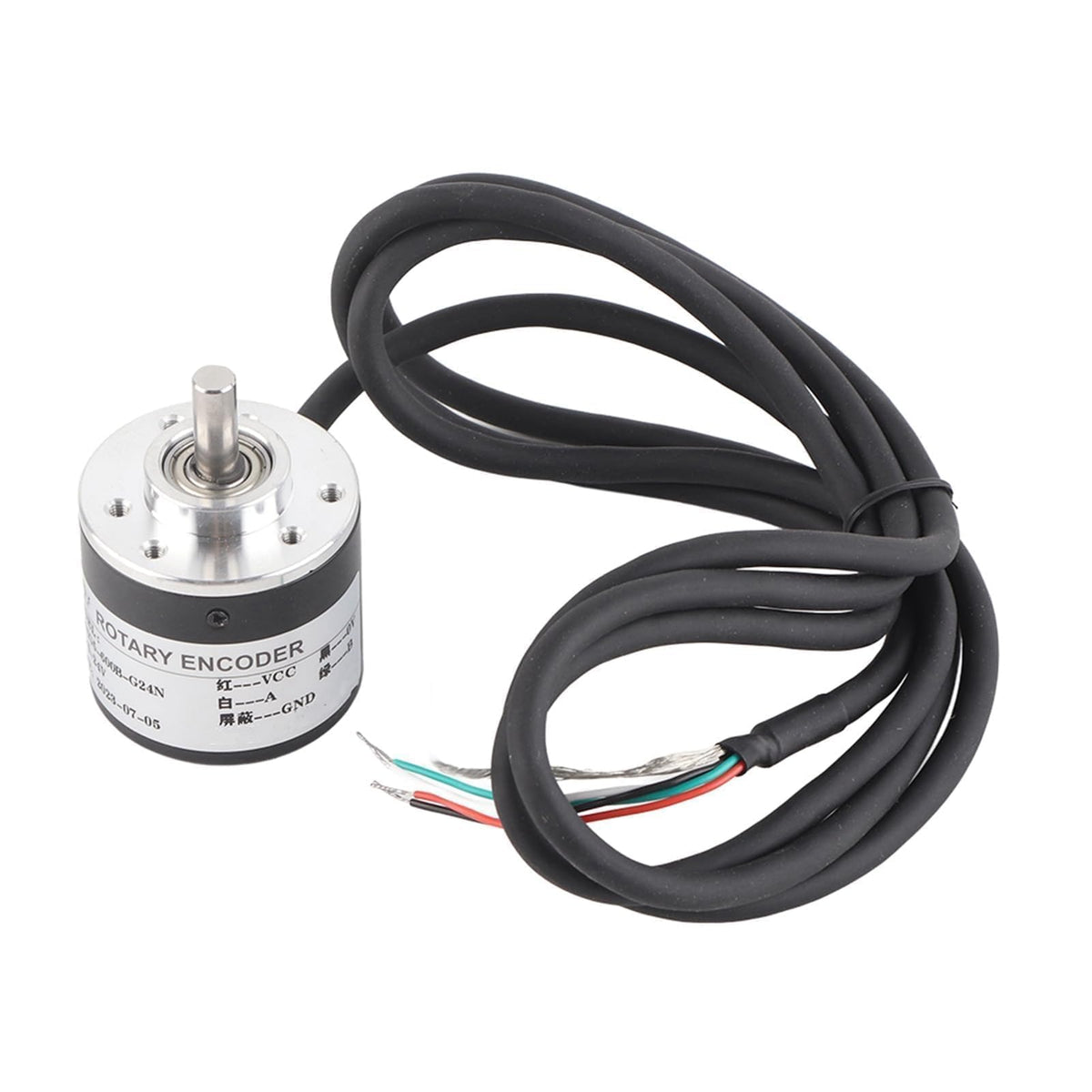 600p R Rotary Encoder, Mini Incremental Rotary Encoder 5v to 24v Ab 2phases Shaft 6mm for Industrial Automation Equipment