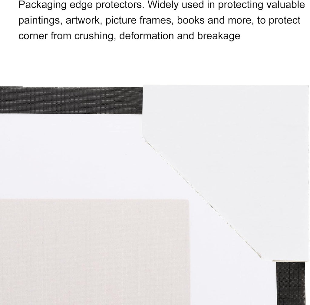 120 Pack Adjustable Cardboard Corner Protector, Cardboard Edges Protector 9.5x9.5cm Fits 0.5, 1 and 1.5 Inch Frames