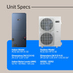 Essentials 5 Ton 16 SEER2 Central AC Heat Pump System, 10kW, Thermo