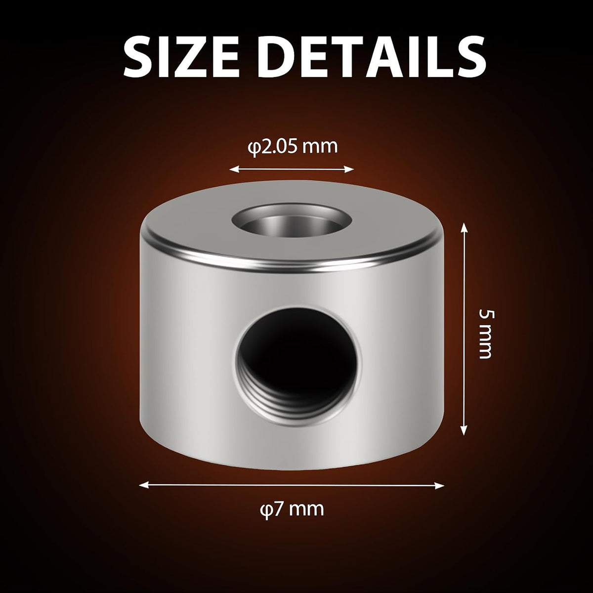 12pcs Set Screw Collars 2.05mm Bore Shaft Collars Screw Style