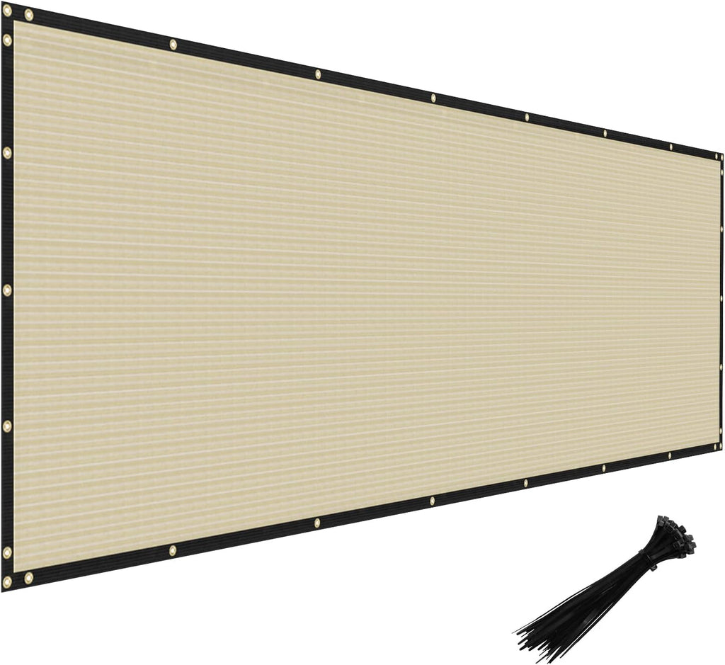Privacy Fence Screen Heavy Duty Windscreen Fencing Mesh Fabric Shade Net Cover with Brass Grommtes for Outdoor Wall
