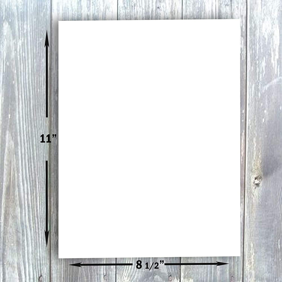 White 80lb Cover Heavy 8.5x11 Glossy Cardstock for Photos (50PK)