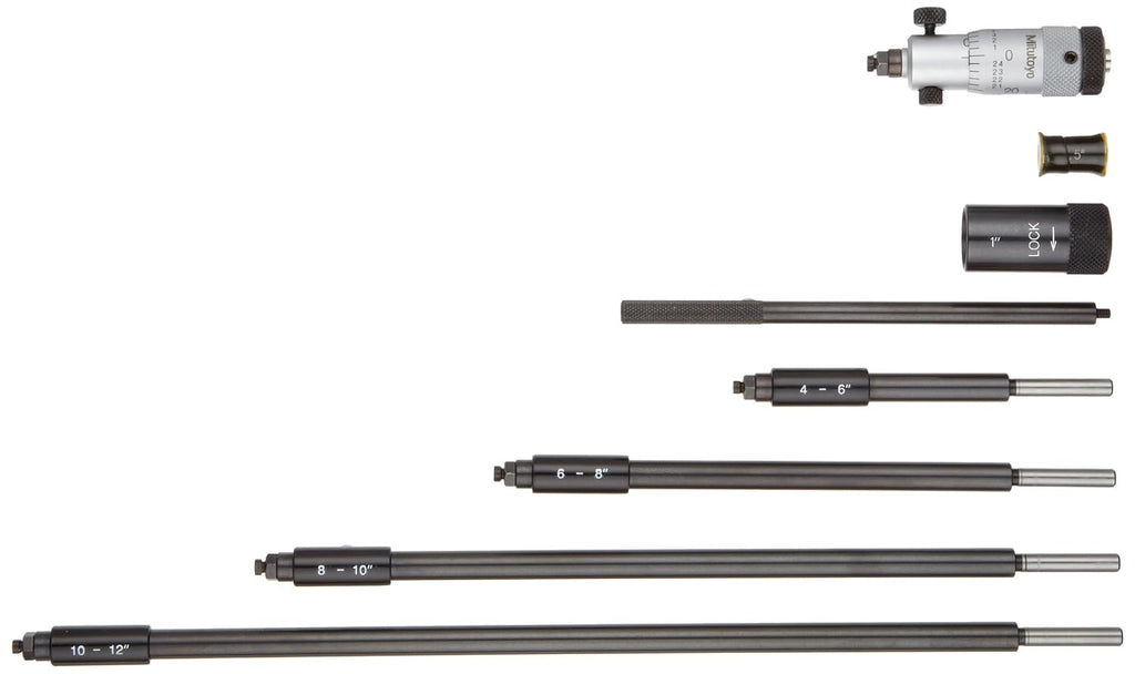 Mitutoyo 141-004 Inside Micrometer, 0.001" Resolution, 1-1.25" Range