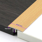 Self-Adhesive T Molding Transition Strip for Joining Floor Gaps, PVC Flat Divider, Sturdy Floor Edging Trim for
