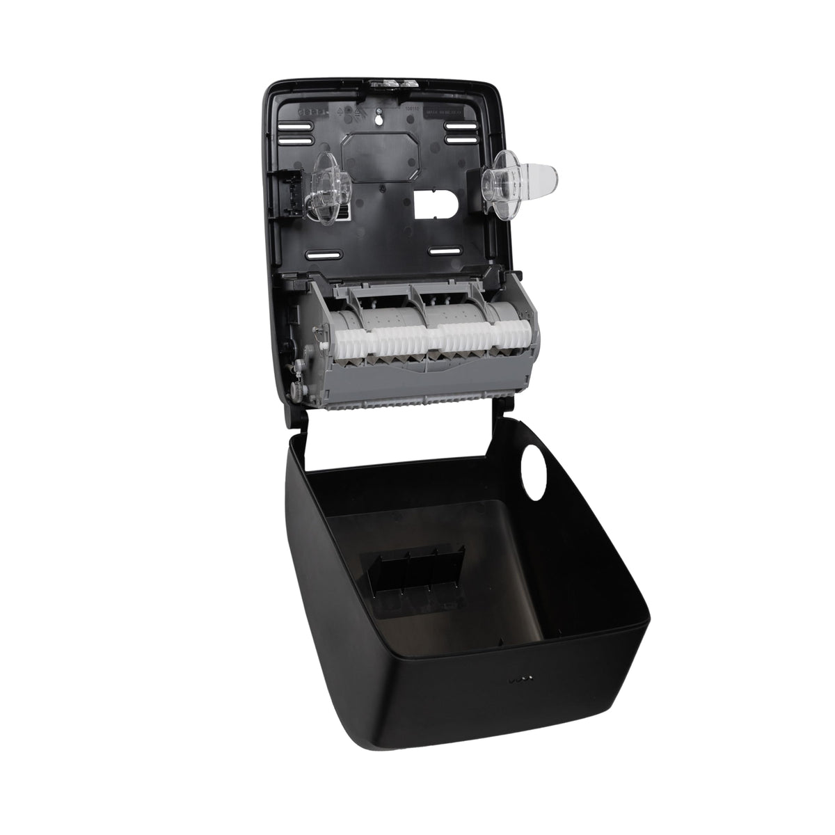 Timeless Hands-Free Mechanical Paper Towel Dispenser, Black, Commercial Grade, Universal Roll Compatibility