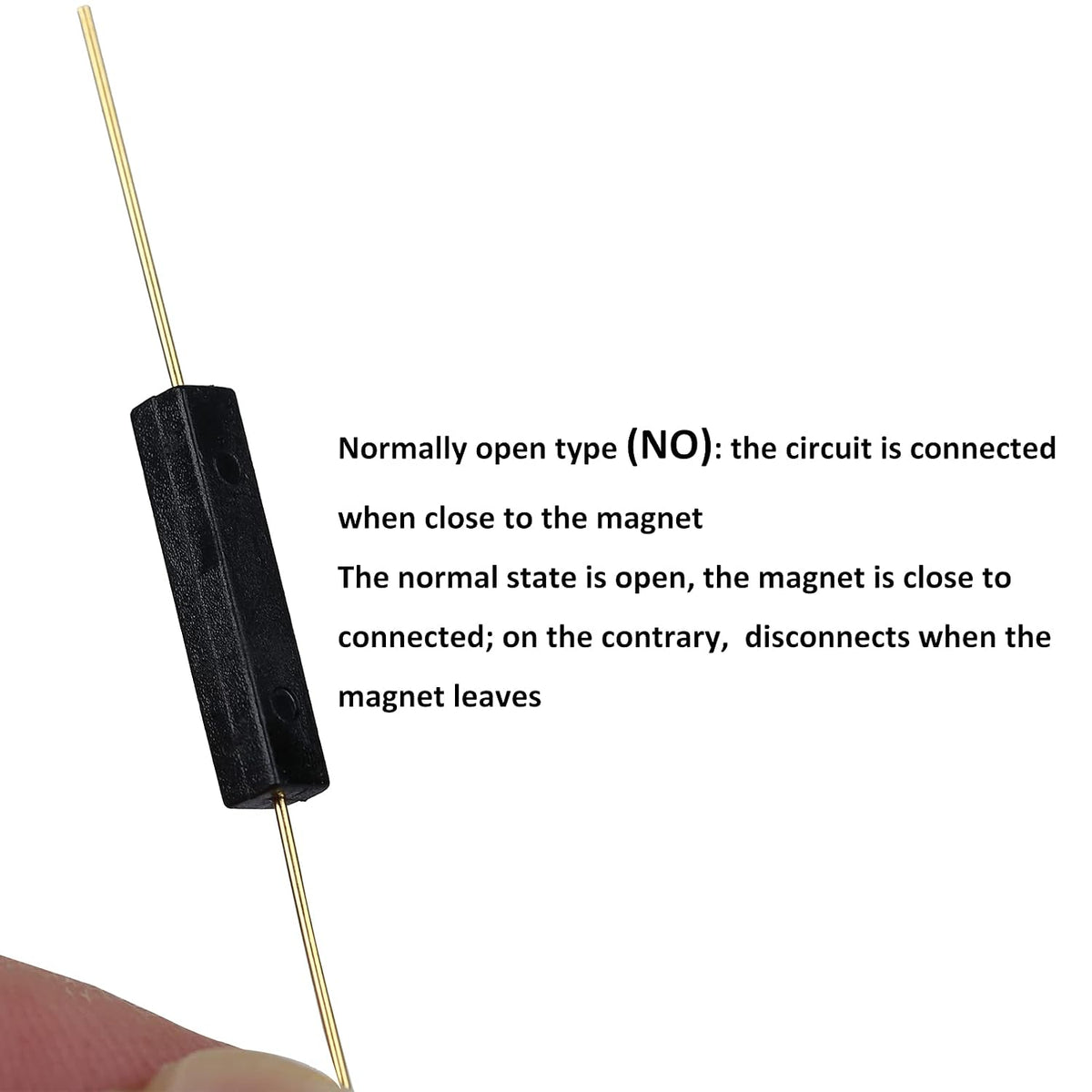 Reed Switch GPS-14A 14mm Plastic Anti-Interference Normally Open Magnetic Control Switch 10PCS