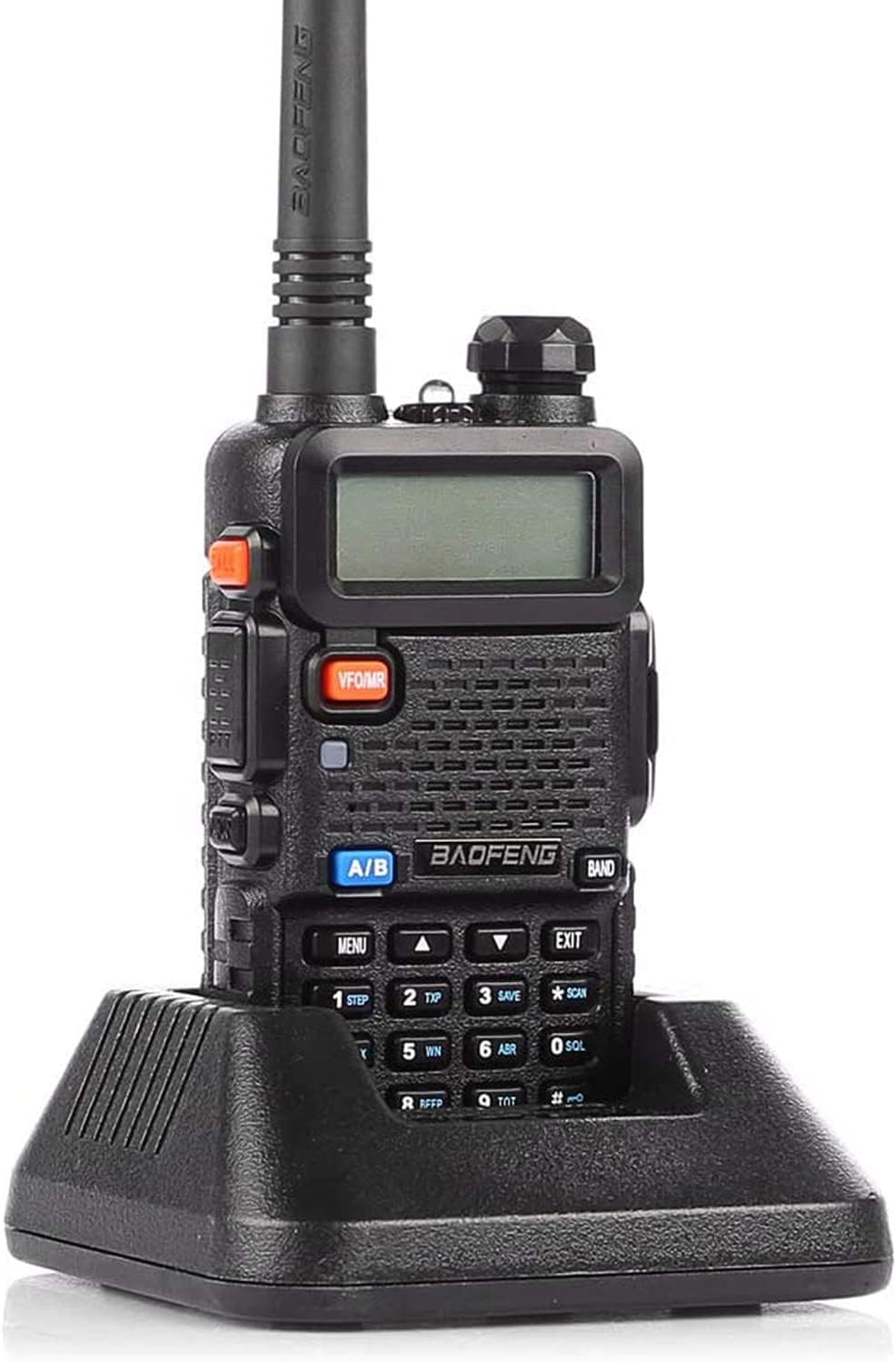 UV-5R Ham Radio Handheld, Dual Band Two Way Radio (Black) | 144-148MHz 420-450Mhz Walkie Talkie, 1800mAh Li-ion