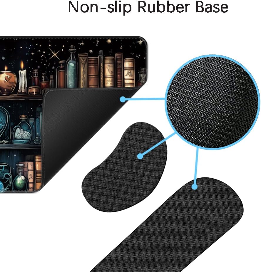 Keyboard Mouse Pad Set, Extended Gaming Mouse Pad+Ergonomics Keyboard Wrist Rest Support, Memory Foam, Easy Typing