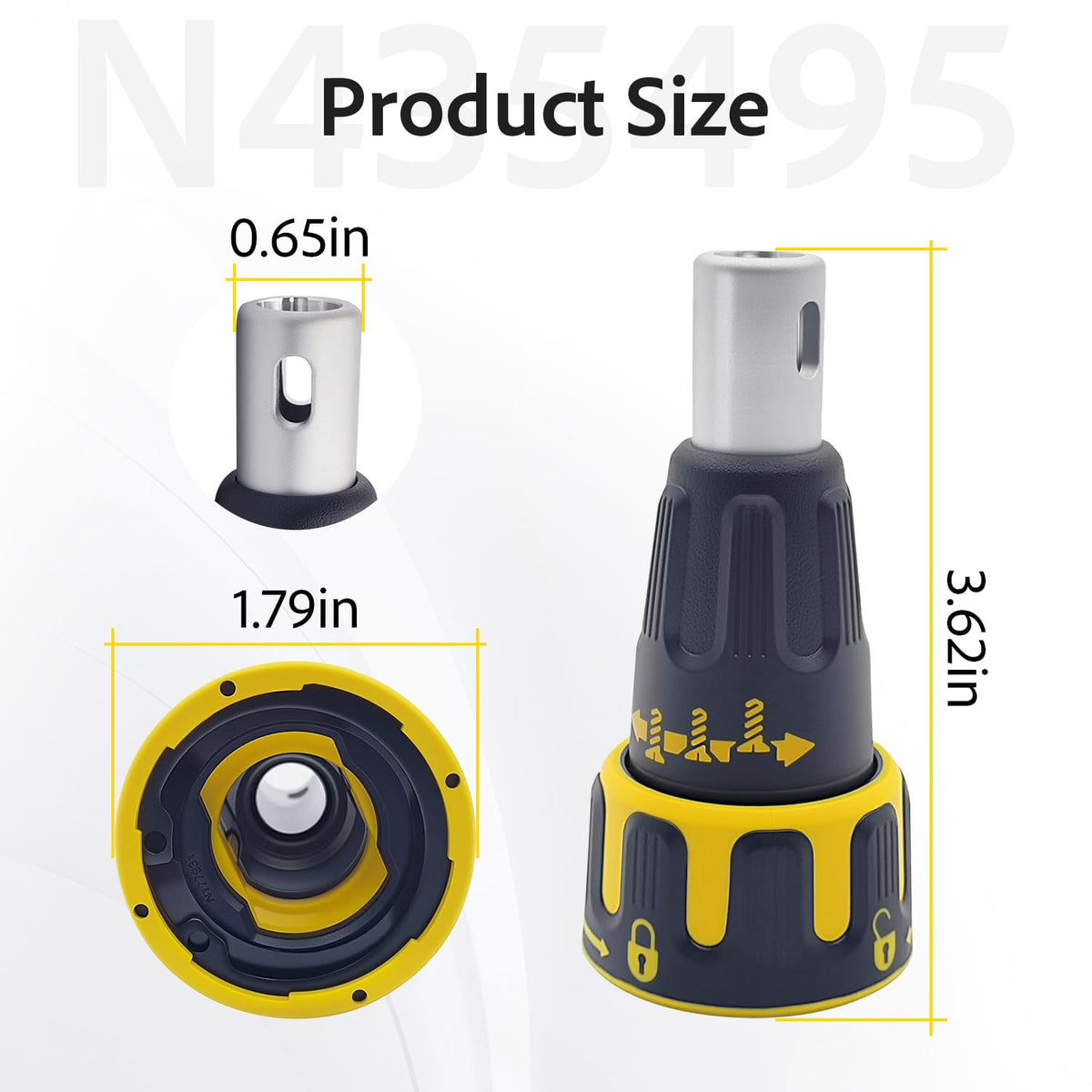 N435495 For DeWalt Drywall Gun Nose Cone DCF620B DCF620D2 Cone Assembly