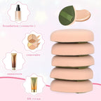 5Pcs Make Up Sponges for Face, Cushion Foundation Puff