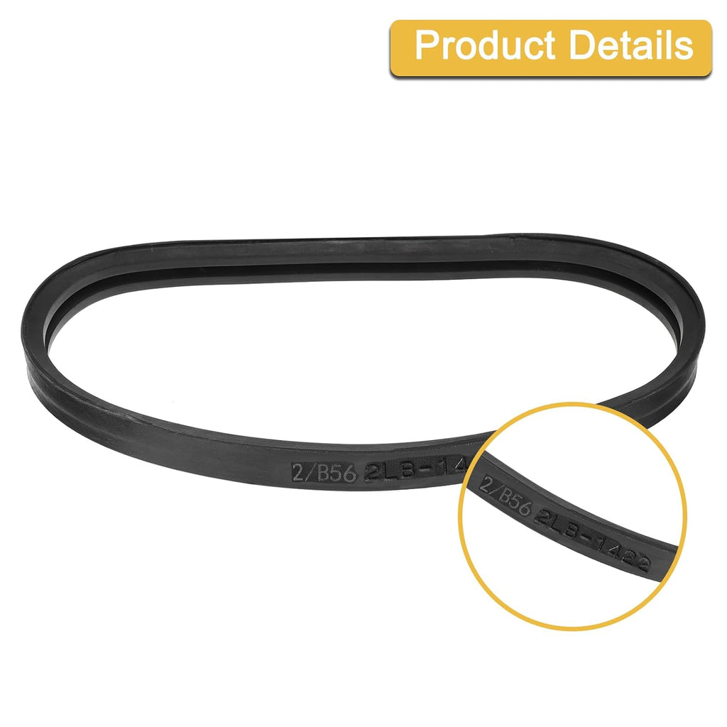 uxcell 2/B56 Classic Wrapped 2 Banded 59" Outer Circ B Profile V-Belt