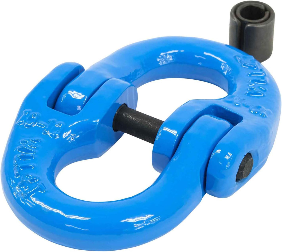 Mytee Products (4 Pack Grade 100 1/2" Forged Alloy Steel Hammerlock Coupling Link - Blue, 15,000 lbs Working Load Limit | Heavy Duty G100 Connecting HammerLink