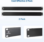 Cable Matters 2-Pack 1U Blank Panels for 19-Inch Server Rack, Black