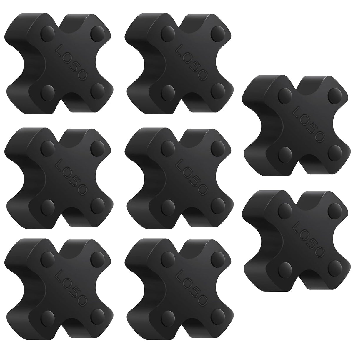 XIKE L050 NBR Rubber Spider for L-Jaw Coupling, 8-Pack