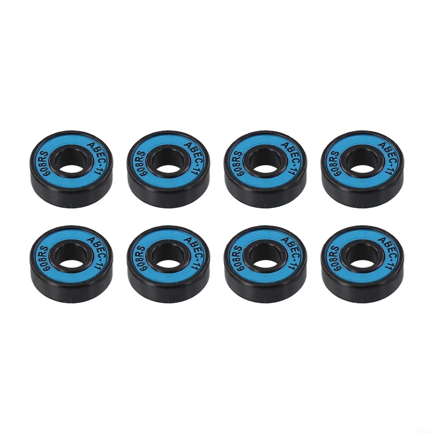 Skateboard Bearings, ABEC-11 608RS, Carbon Steel, Rubber Shield, Skateboards, Longboards, Roller Skates, Kick