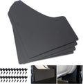 Car Mud Flaps Universal Fit Black Splash Guards (4 Pack) with 20 Pieces 6mm Fastener Rivet Clips