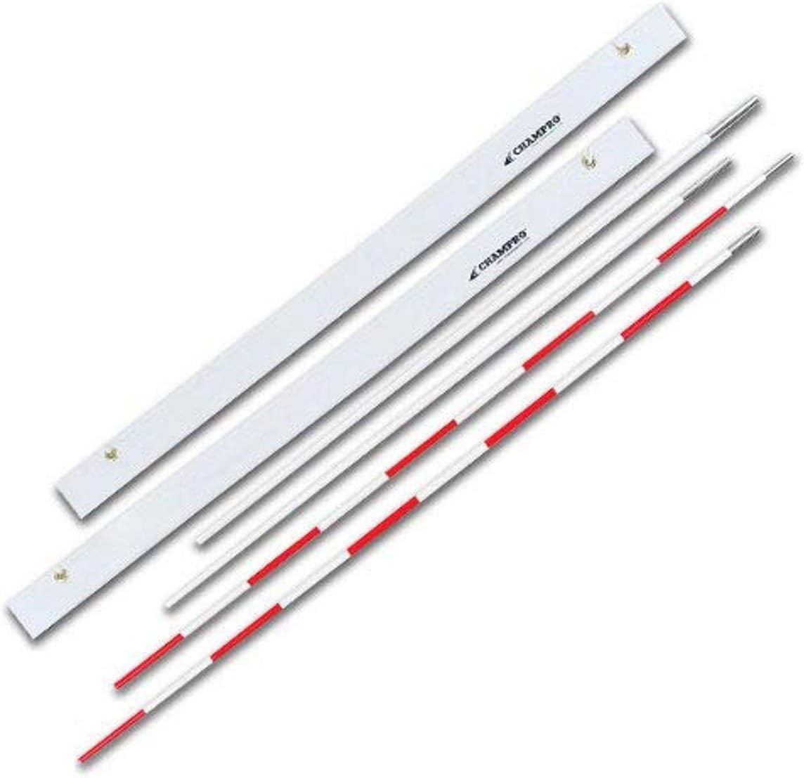 Volleyball Antenna with Sleeve Set (Red/White), one size (NVA1)