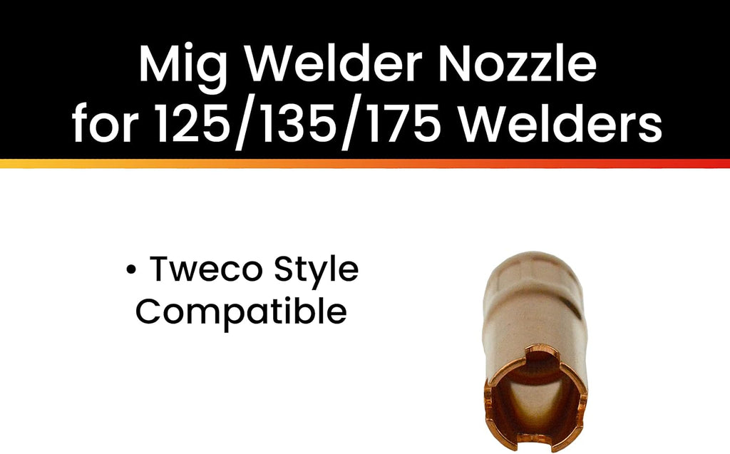 Hot Max 23092 5/8-Inch Spotweld Tweco Style MIG Nozzle, Standard