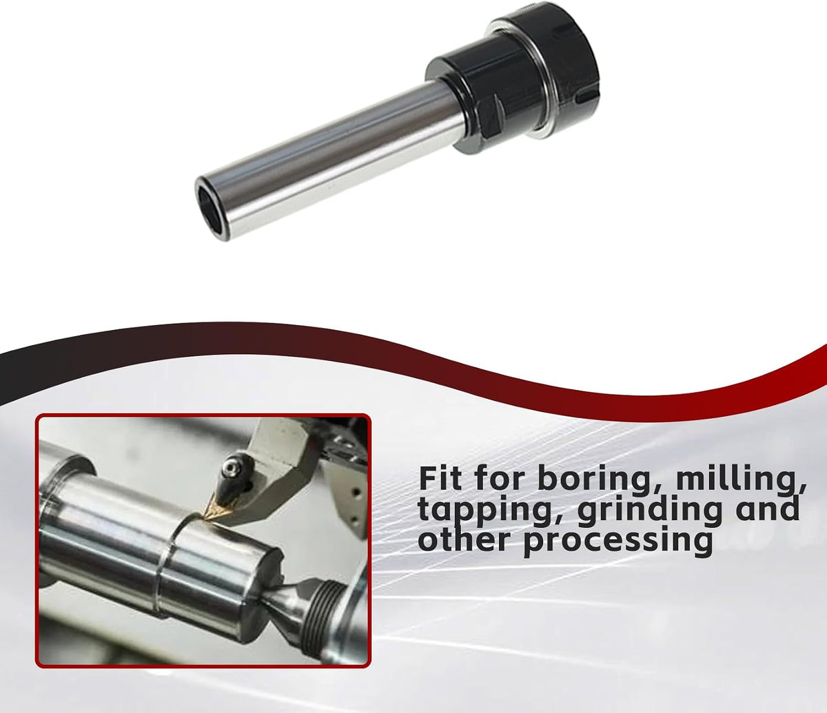 findmall C1-ER32-100L Straight Shank 25.4mm Collet Chuck Holder