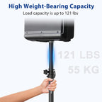 2-Pack Extend Subwoofer Poles Only Fit Subs with 35mm Pole Mount | 32.8"-51.1" Height Adjustable, 35mm Pole Mount