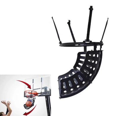 Portable Basketball Return Attachment Shot Returner, Easy to Set Up Basketball Catcher, Hanging Rebounder Ball Return