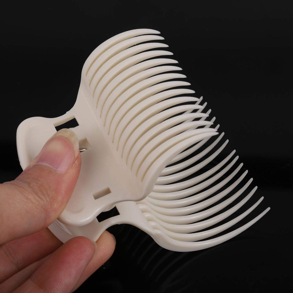 24 Hot Roller Clips for Hair Curler Claw Clip Replacement Hair Section Styling for Women Girls White