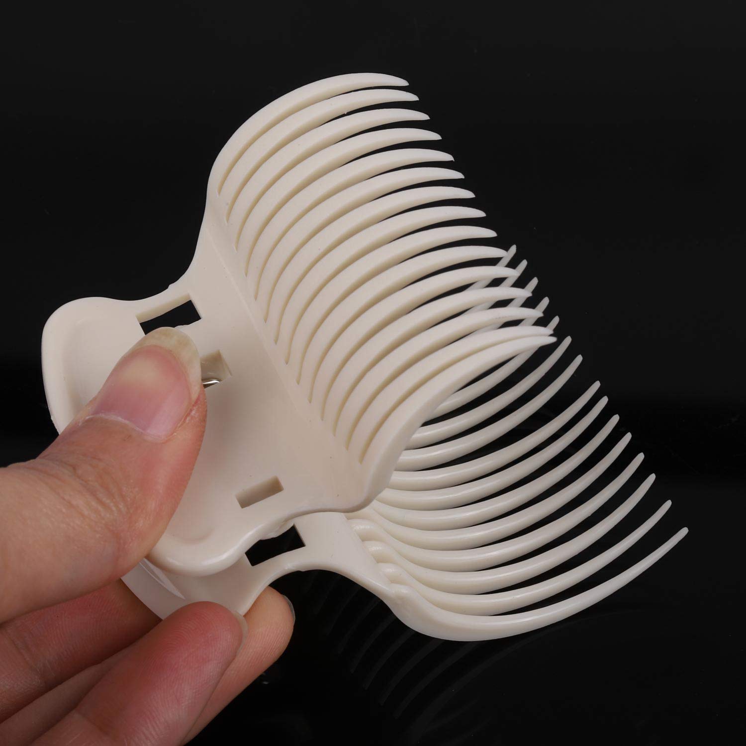 24 Hot Roller Clips for Hair Curler Claw Clip Replacement Hair Section Styling for Women Girls White
