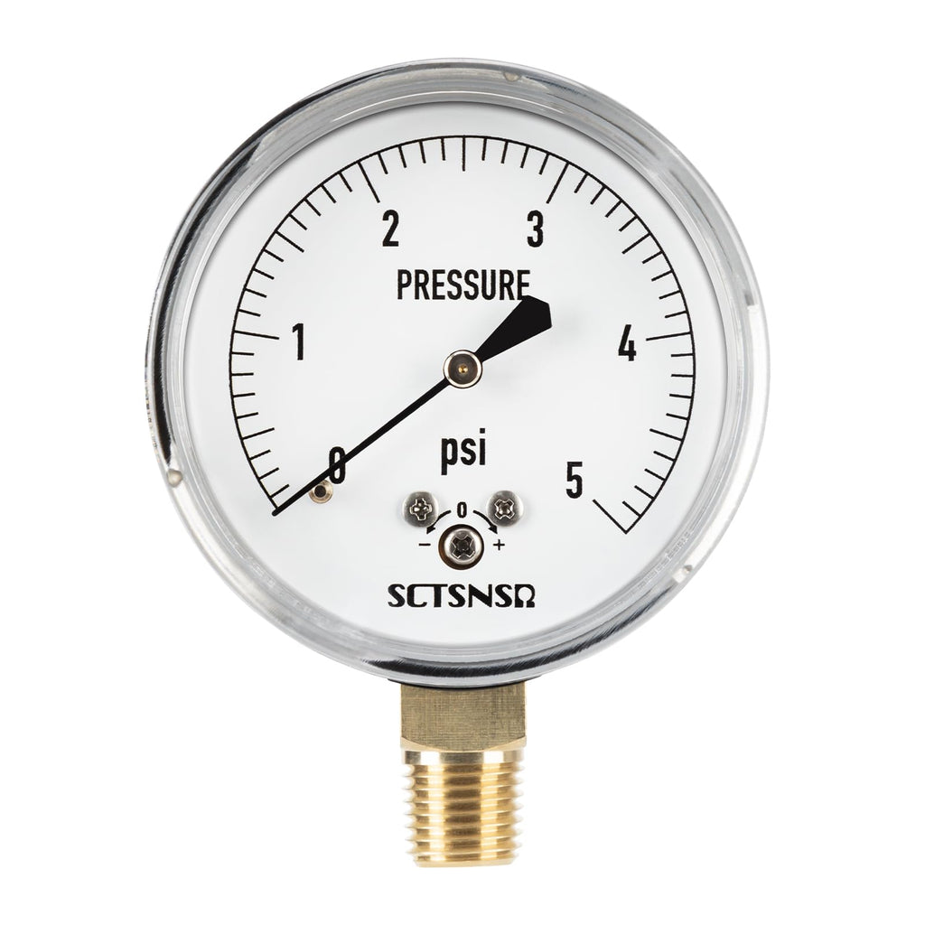 SCTSNSR 0 to 5 Psi Low Pressure Gauge, Capsule Measurement System
