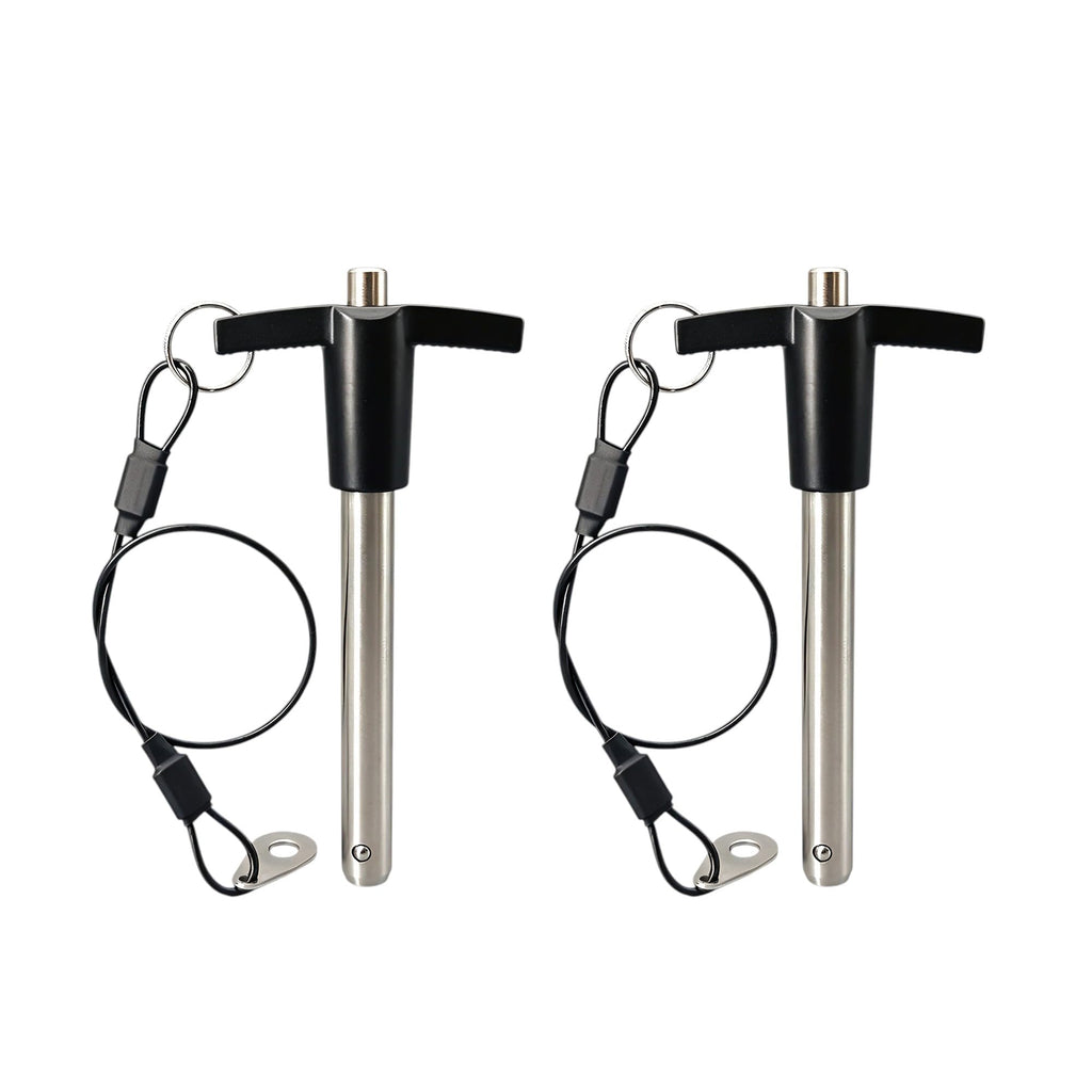 Vitefastening T-Handle Quick Release Pin with Lanyard 3/8x1 inch,2Pcs