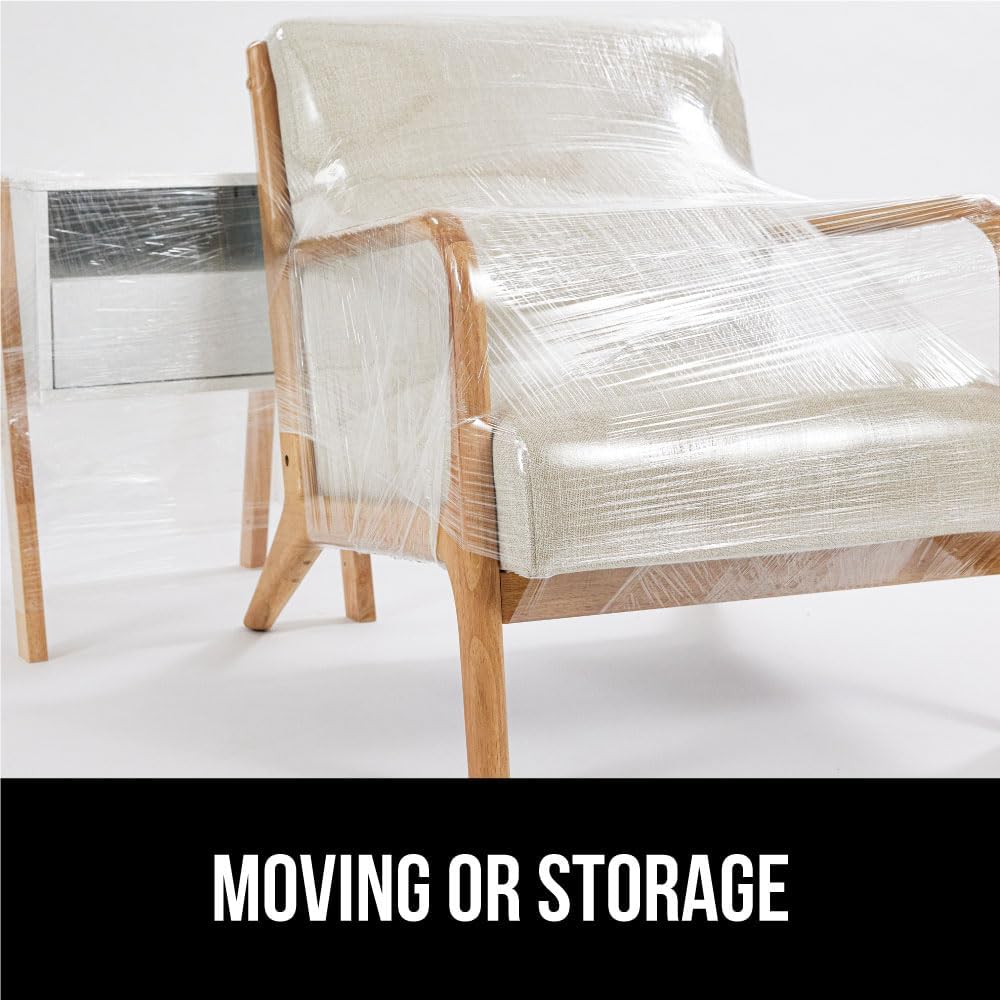 Stretch Film Shrink Wrap for Moving, 1000'x5" Roll