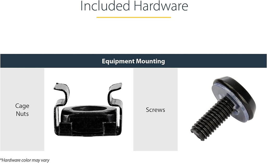StarTech 12U 2-Post Wall Mount Open Frame Rack, 19in, 200lb (RK12WALLOA)