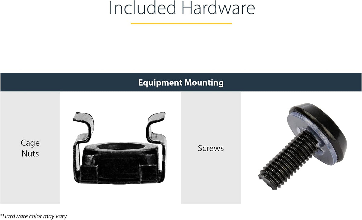 StarTech 12U 2-Post Wall Mount Open Frame Rack, 19in, 200lb (RK12WALLOA)