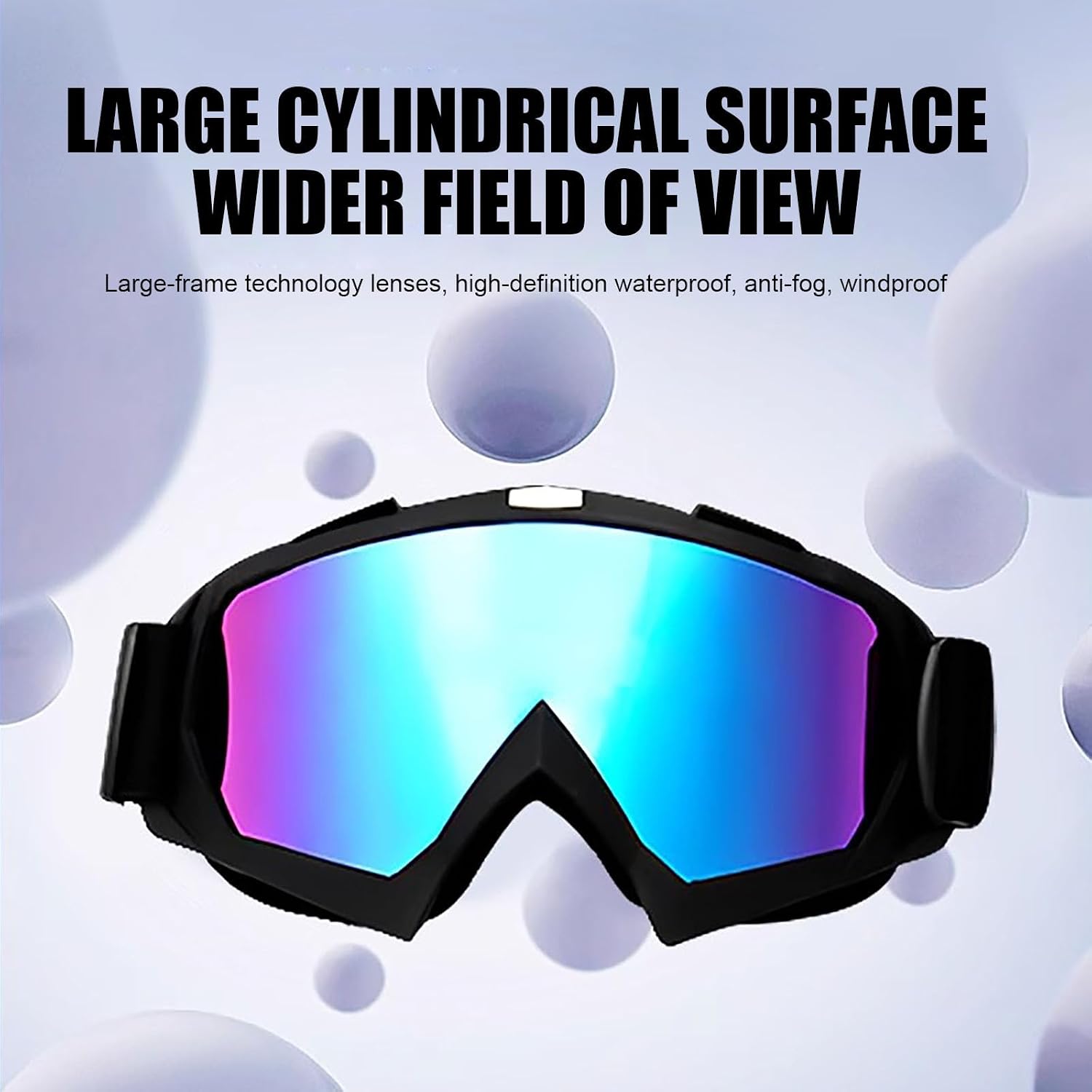 Motorcycle Goggles with Face Mask, Windproof Dirt Bike Racing Ski Goggles Protective Safety Glasses with Balaclava