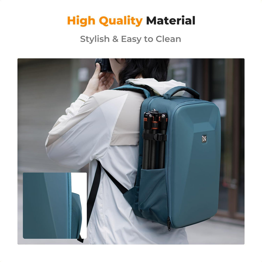 Camera Backpack,Hardshell Photography DSLR Camera Bag | 15-15.6 Inch Laptop Compartment, Waterproof, Hard Shell