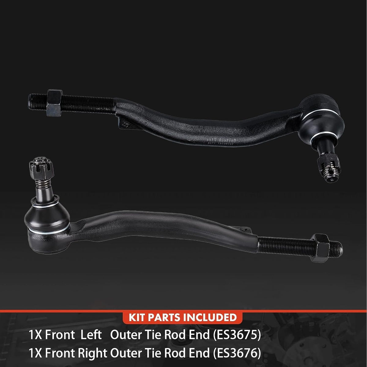 ES3675 ES3676 2pcs Front Outer Tie Rod End for GMC Envoy 2002-2009