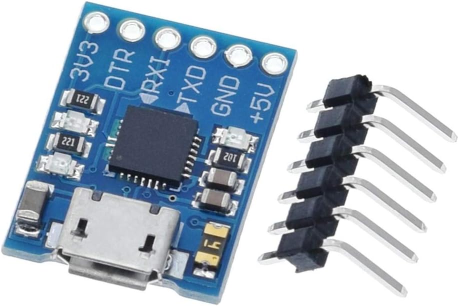 HiLetgo 2pcs CP2102 Micro USB to UART TTL Module 6 Pin Serial Converter STC Replace FT232