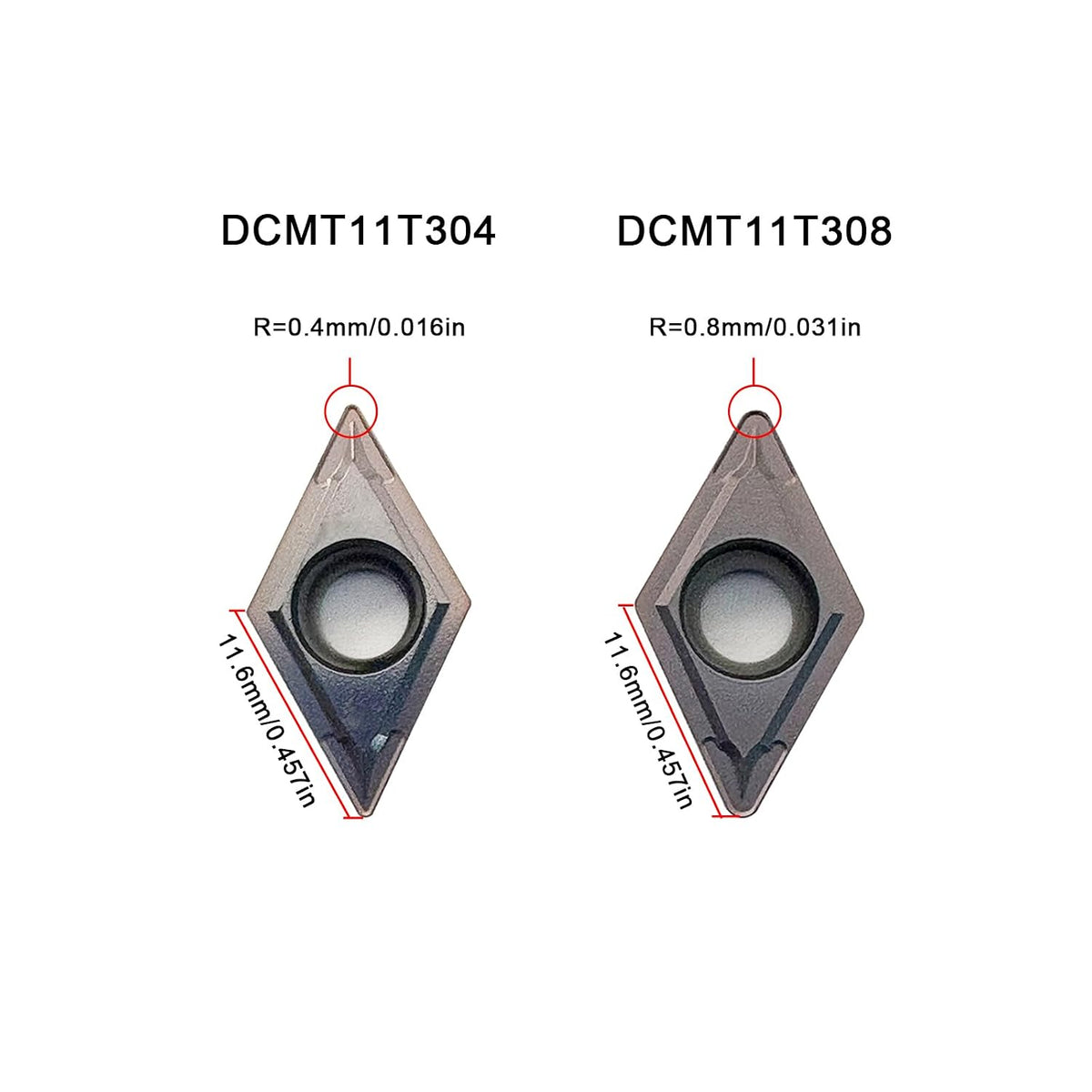 Carbide Turning Inserts DCMT32.51 DCMT32.52 DCMT11 for Metal Cutting