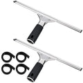 6 Pcs 12'' Professional Steel Window Squeegee