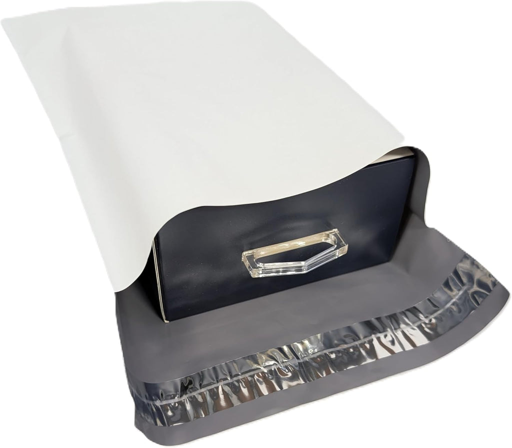 200-Pack White Poly Mailers Self Seal Shipping Bags, 2.5 Mil Tear Resistant Waterproof Envelopes, Opaque Mailing Bags