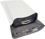 200-Pack White Poly Mailers Self Seal Shipping Bags, 2.5 Mil Tear Resistant Waterproof Envelopes, Opaque Mailing Bags