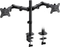 Dual Monitor Mount for 2 Monitors up to 32 inches, Heavy Duty Dual Monitor Stand Holds up to17.6lbs, Dual Monitor Arm