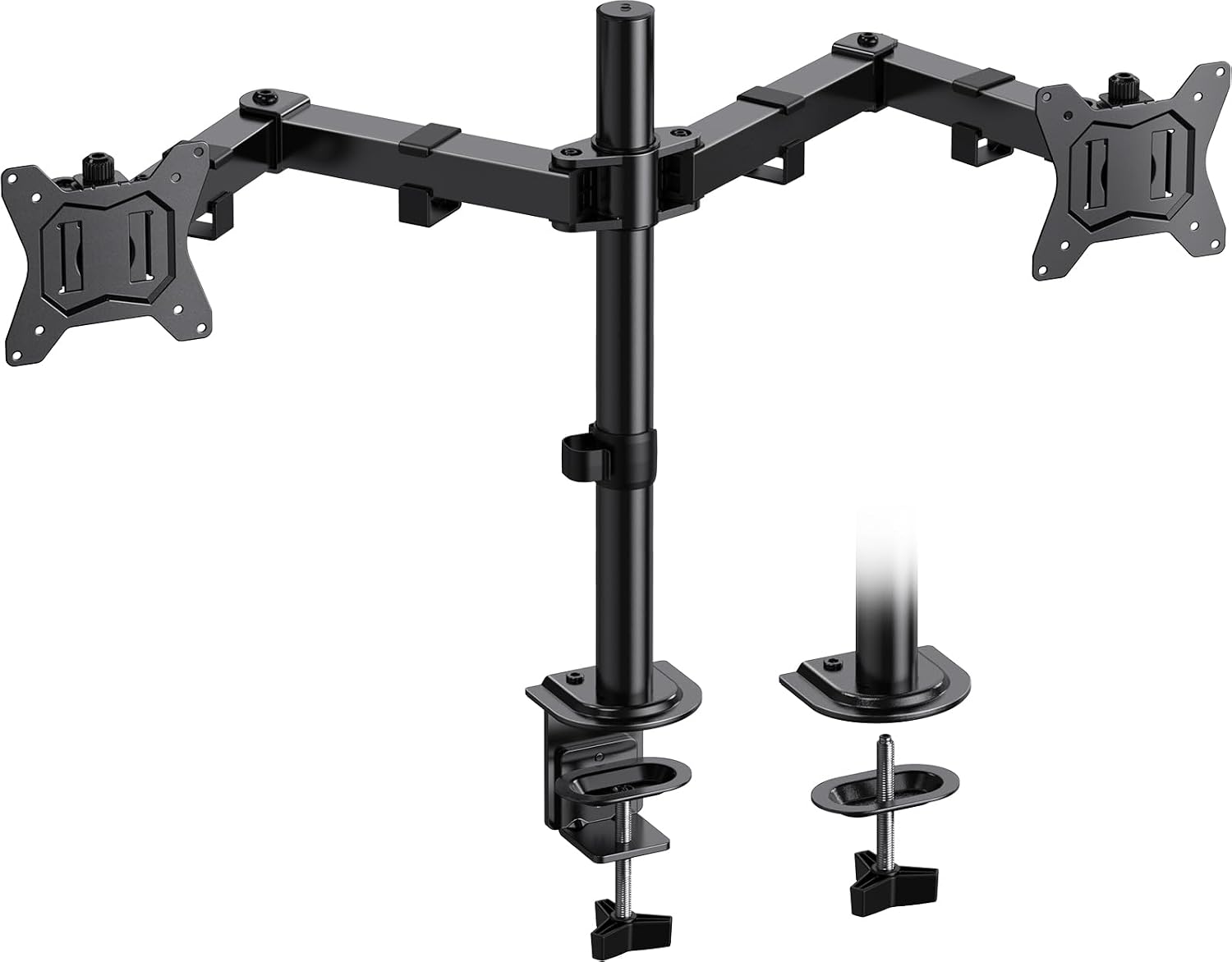 Dual Monitor Mount for 2 Monitors up to 32 inches, Heavy Duty Dual Monitor Stand Holds up to17.6lbs, Dual Monitor Arm